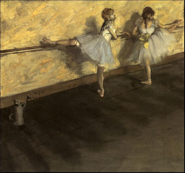 Edgar Degas Dancers Practicing at the Barre